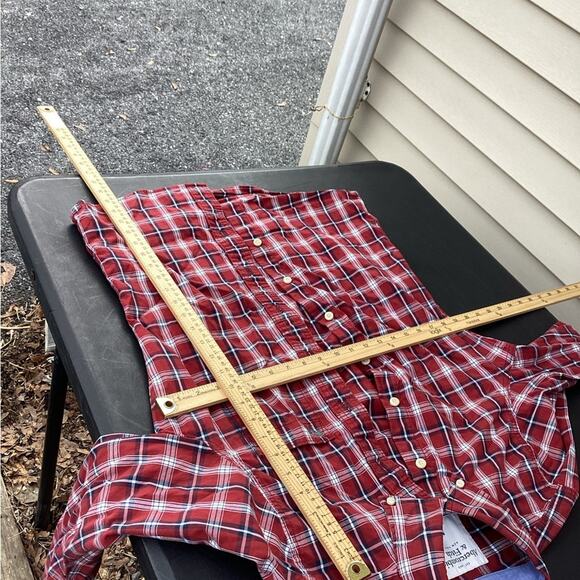 ~Abercrombie and Fitch mens long sleeve shirt muscle size medium plaid. - Picture 4 of 4